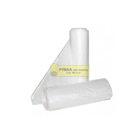 Bolsa en rollo transparente alta densidad 25X40cm Cal.80 PKG C/25KG