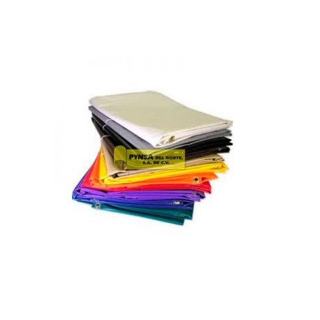 Lona reforzada de  tipo rafia de 3×4.20metros  d. color PKG C/5 PIEZAS
