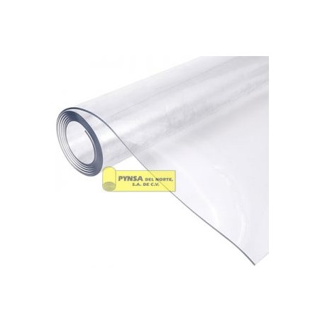 SABANA DE PVC  TRANSPARENTE 1.20 MTS DE ANCHO X 2MM x18.23mts.