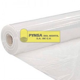 Rollo de polietileno transparente baja densidad  plano de 6cm Cal.300