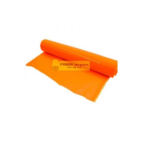 Rollo de polietileno en color naranja de baja densidad 150 Cal.400