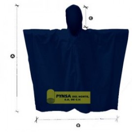 Impermeable tipo poncho  varios colores de vinil PKG C/10 Piezas