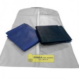 Portavestido de vinil gris sencillo de 70×180 PKG C/5 PIEZAS